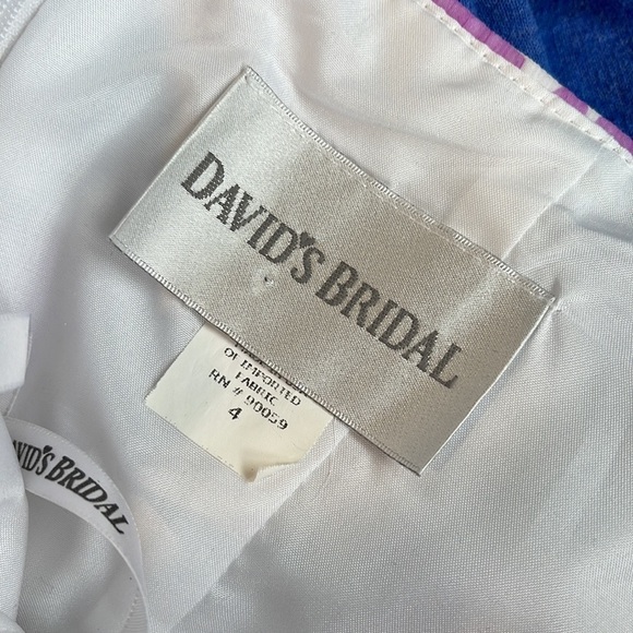 David's Bridal Violet Sweetheart Balloon Dress - Picture 9 of 15